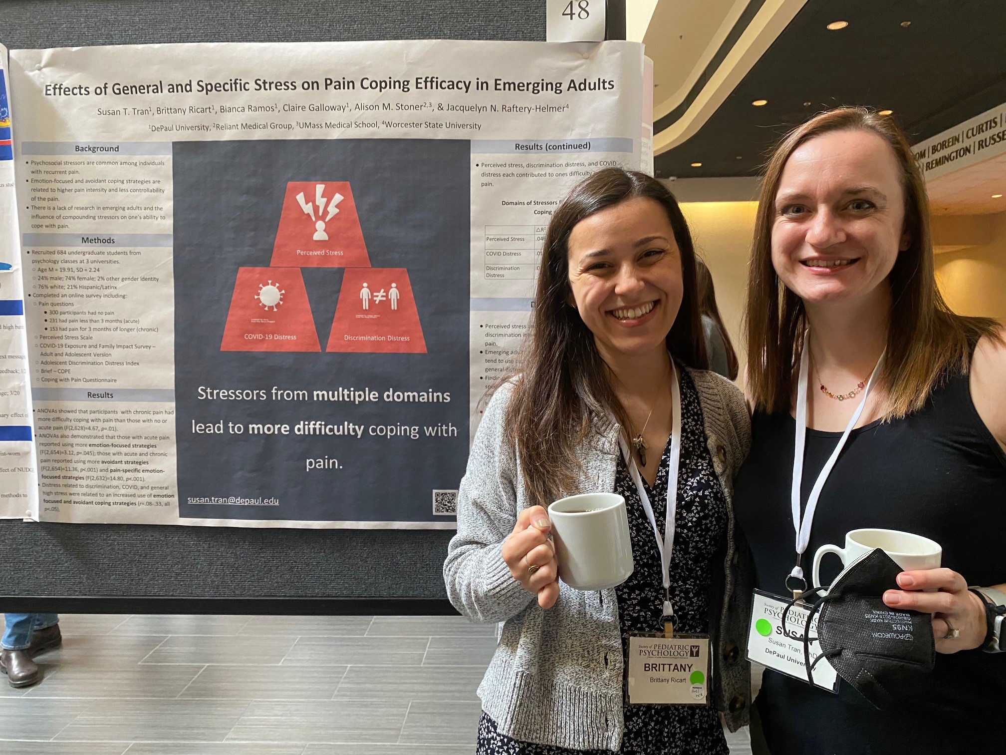 Pediatric CHILL Lab Members Presenting a Poster at the Society of Pediatric Psychology Annual Conference